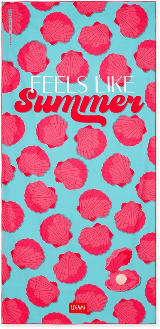Legami Mikrofaser-Strandtuch Seashell 85x180 cm