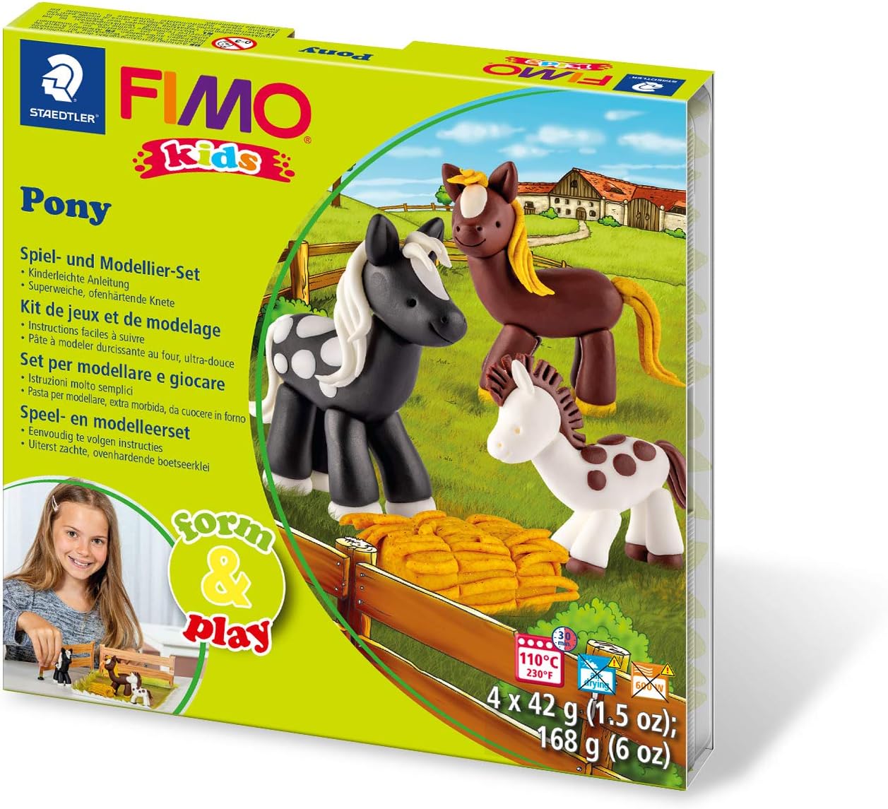 FIMO Kids Form & Play Pony - Kreatives Modellierset