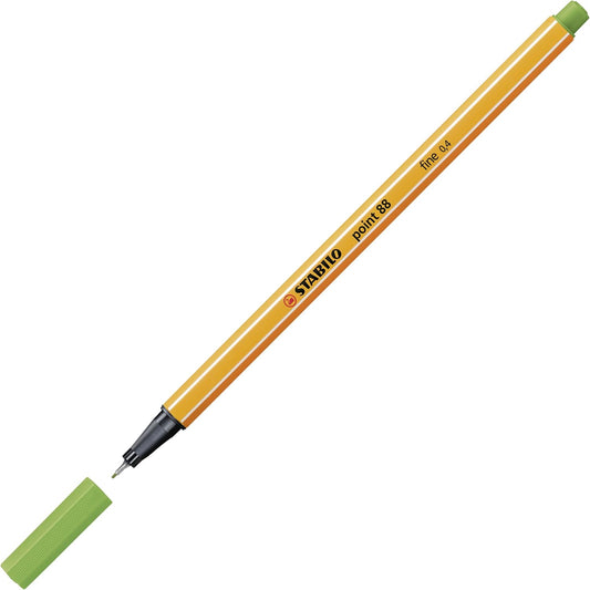STABILO point 88 Fineliner - Neongrün - Präzise 0,4mm Spitze