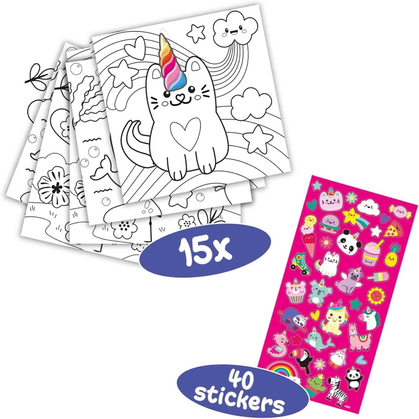 SES Creative Einhorn Malbuch - Kreatives Bastelset für Kinder