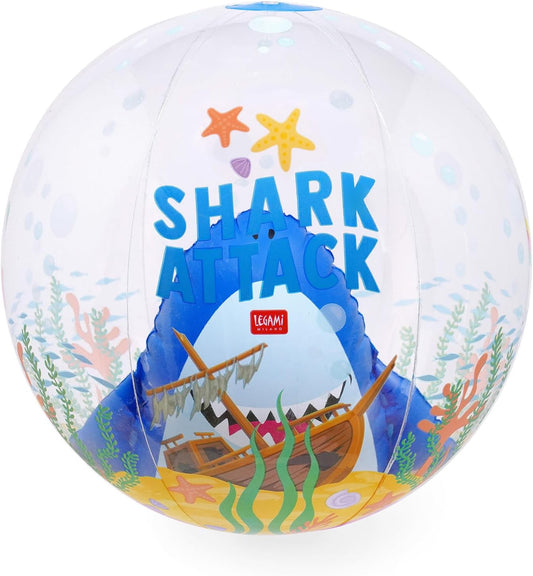 Legami Strandball Shark aufblasbar Ø 40 cm PVC