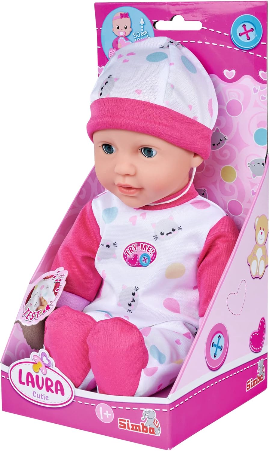 Simba Puppe Laura Cutie 30 cm 5 Sounds ab 12 Monate
