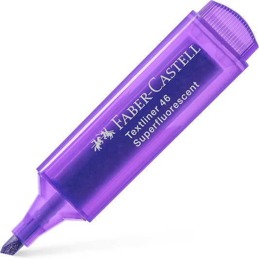 Faber-Castell Textmarker TEXTLINER 1546 Superfluor – Violett