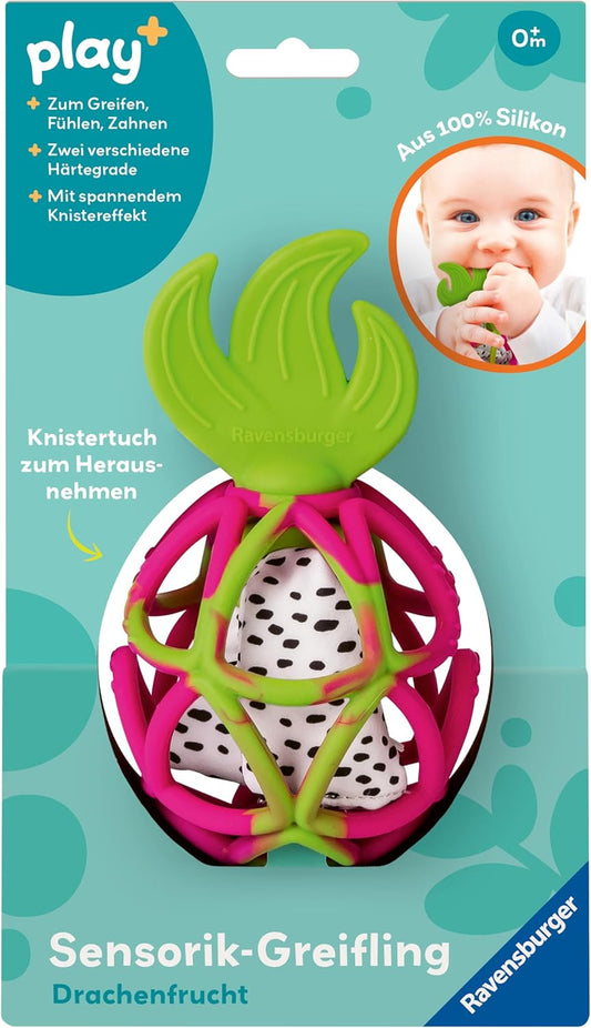 🐉 Ravensburger Greifling Drachenfrucht - Sensorisches Babyspielzeug ab 6 Monate