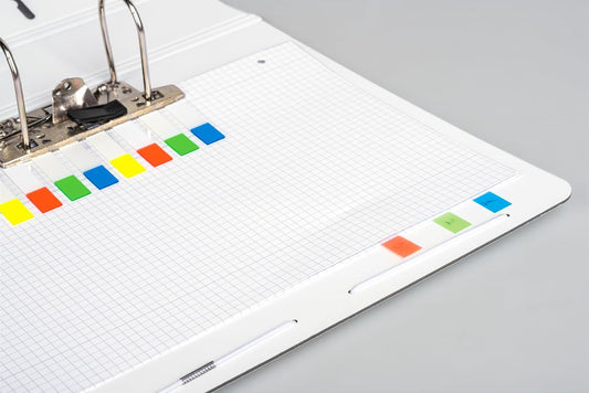 Markierstreifen Index - 160 Stück in 4 Farben - Abheftbar & Rückstandsfrei