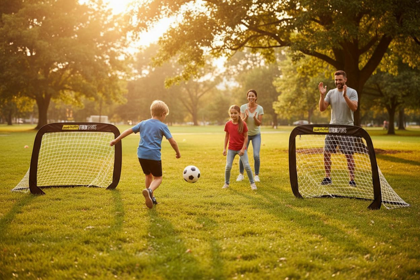XTREM Toys Pop-Up Fußballtor 2er Set 120×80×80 cm