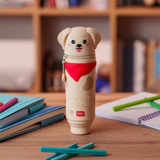 LEGAMI Kawaii Golden 2-in-1 Federmäppchen & Stiftehalter