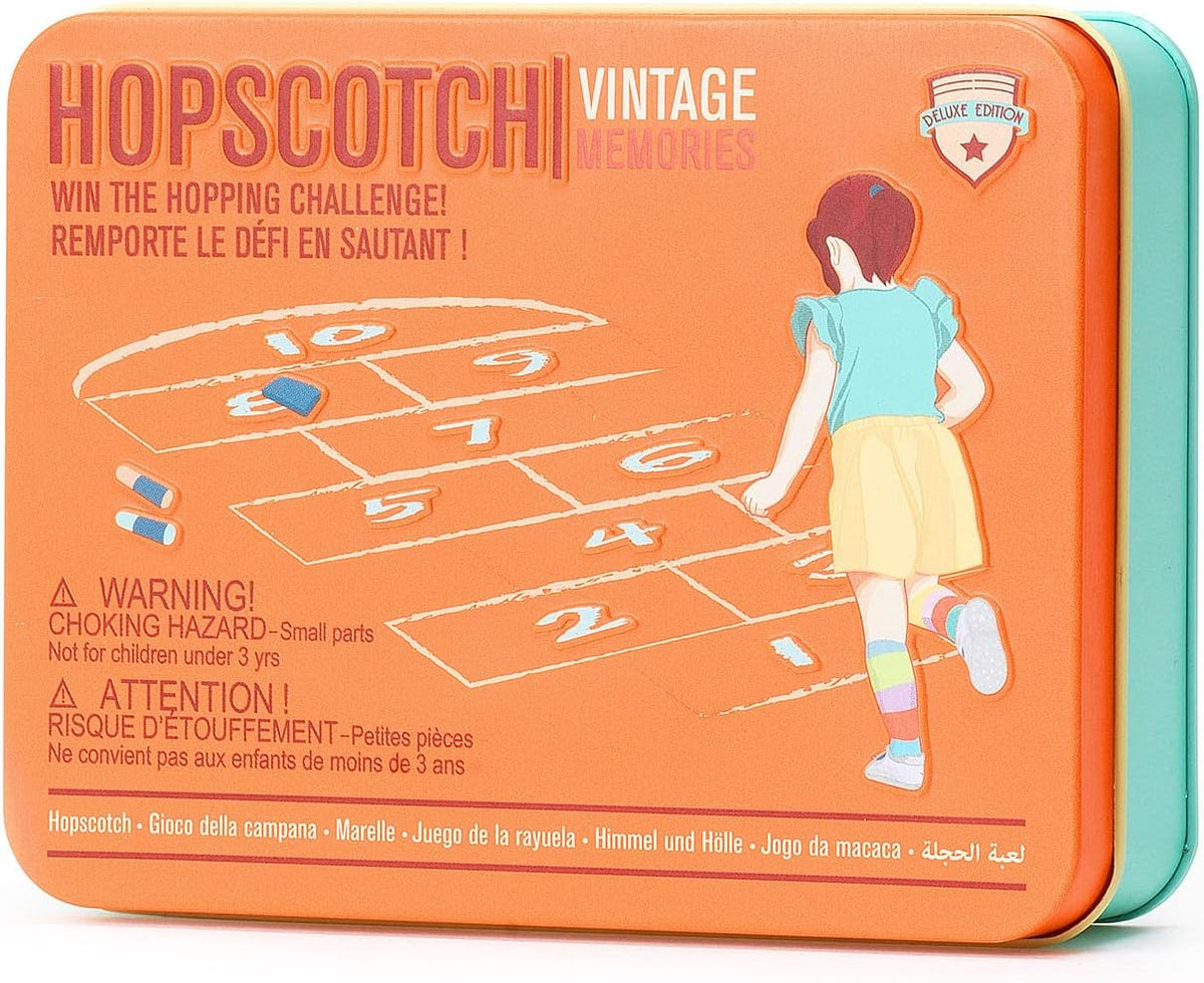 LEGAMI Hopscotch – Himmel und Hölle Spiel in Metalldose