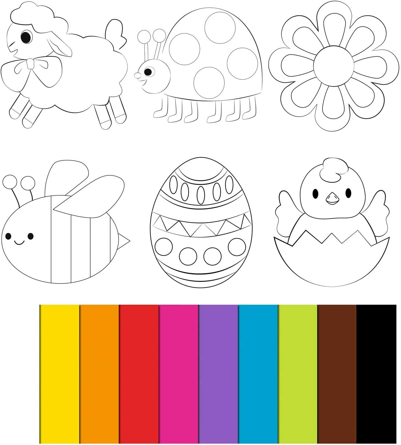 Ursus Knüddelbilder-Set Frühling - 6 Motive