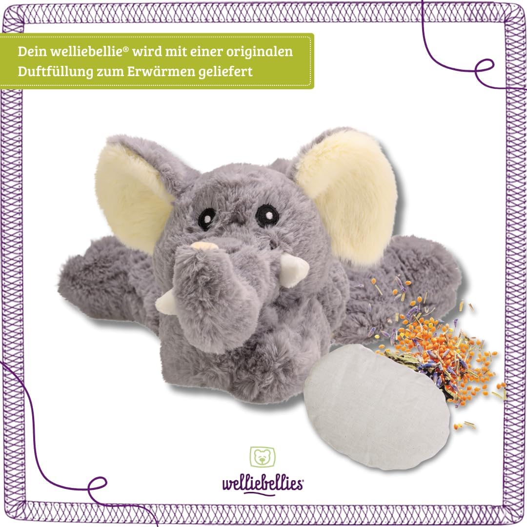welliebellies® Wärmetier Elefant groß - Kuschelig & Wärmend