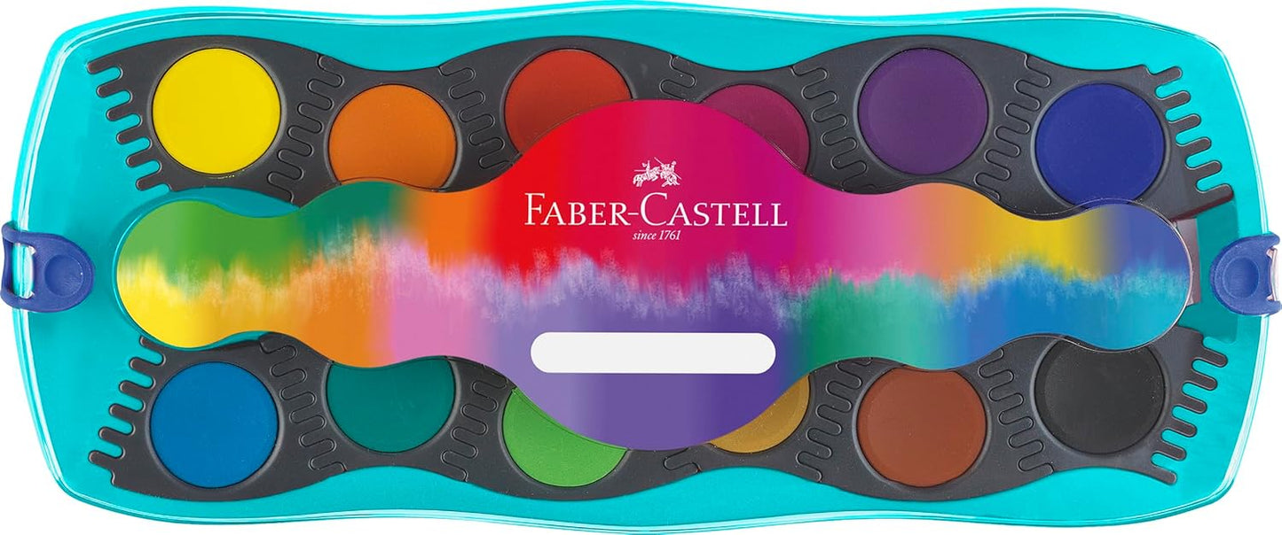 Faber-Castell Farbkasten Connector 12 Farben türkis