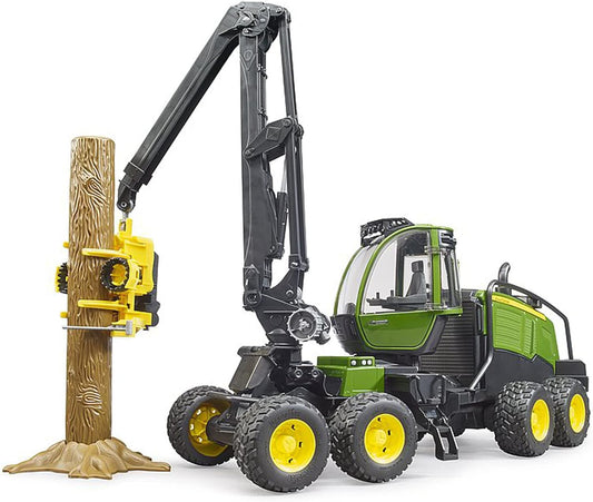 BRUDER John Deere 1270G Harvester mit Baumstamm