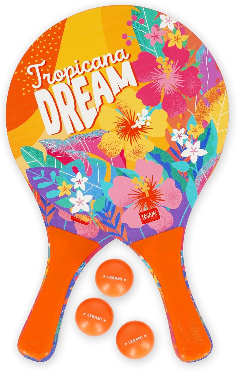 Legami Beach Rackets Tropicana Dream 2 Schläger + 3 Bälle