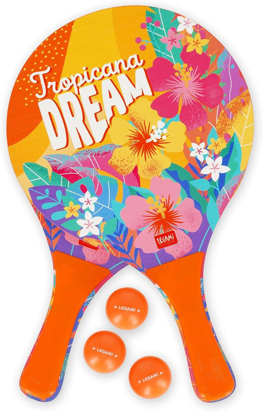 Legami Beach Rackets Tropicana Dream 2 Schläger + 3 Bälle