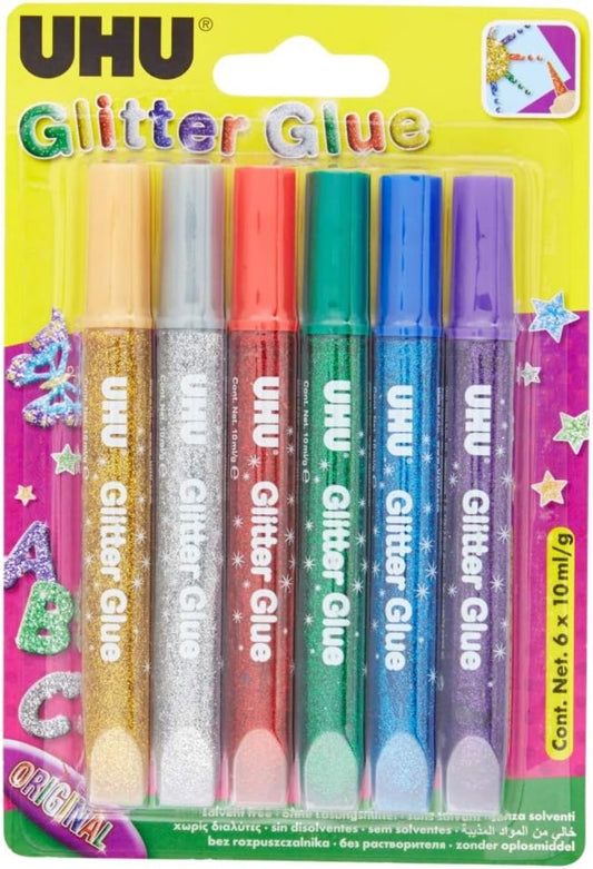 UHU Glitter Glue Original 10ml - Glitzerkleber im Blister