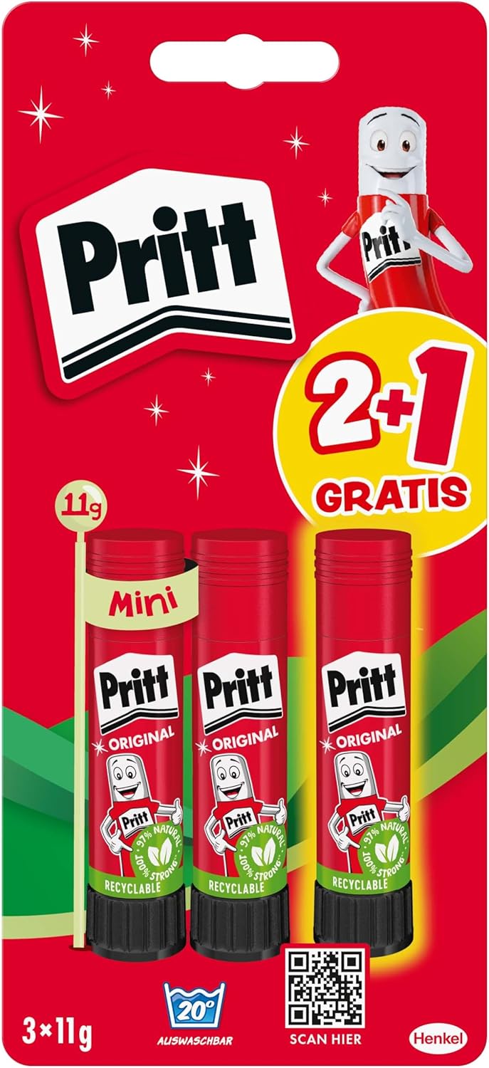 Pritt Klebestift - Zuverlässig klebt, sauber hält