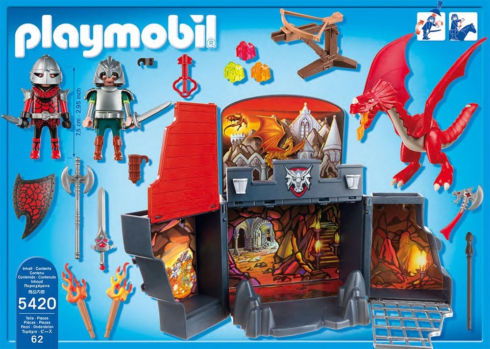 PLAYMOBIL Aufklapp-Spiel-Box Drachenverlies 5420 - Ritterburg