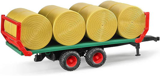 Bruder Ballentransportanhänger mit 8 Rundballen 1:16