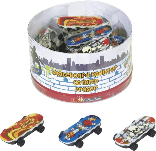 Radiergummi Skateboard Fun Collection - 3 coole Motive