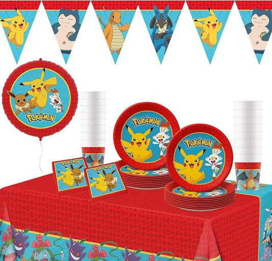 PROCOS Pokémon Partyütä 6 Stück – 17×16 cm Pikachu