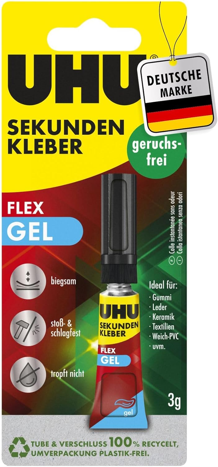 UHU Sekundenkleber SUPERGEL 3g - Blitzschnell & Präzise