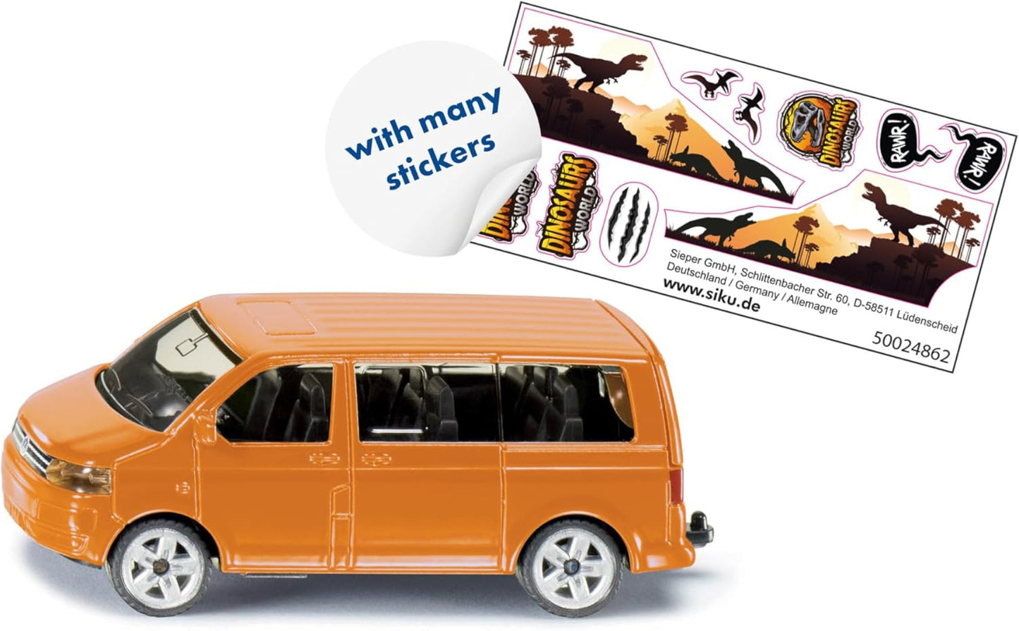 siku 1070 VW T5 Multivan – Metall-Spielzeugauto Orange