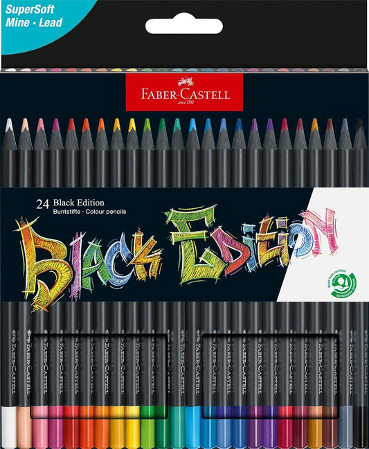 Faber-Castell Buntstifte Black Edition 24er Set FSC