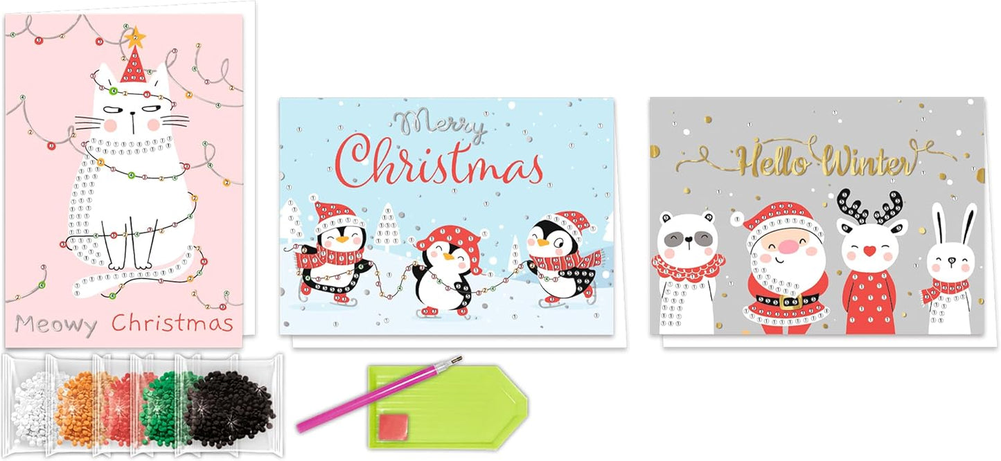 Diamond Painting Grußkarten FSC® Mix 70% - 3er Set B6