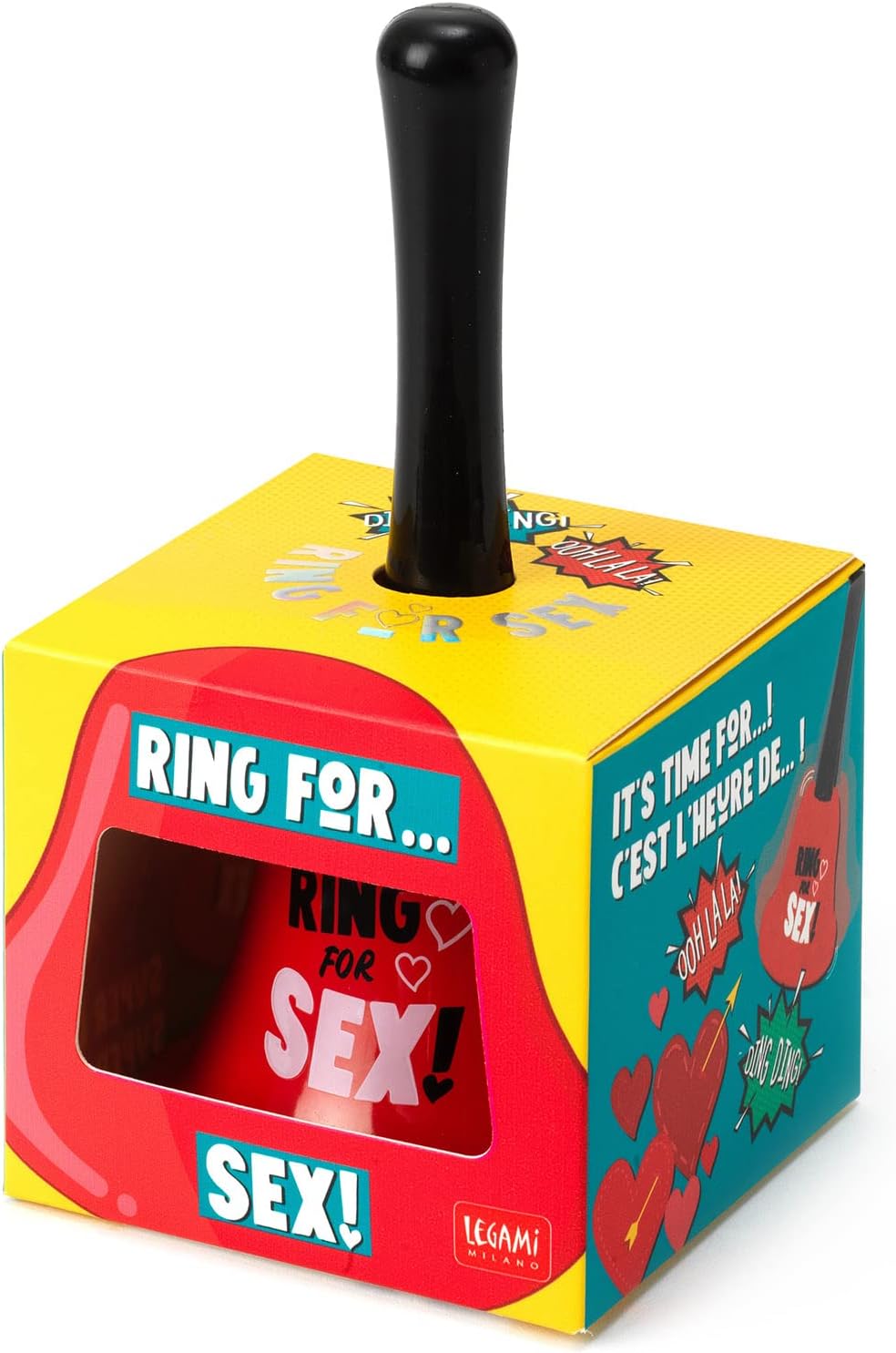 LEGAMI Handglocke „Ring For...“ Spicy – Lustiges Geschenk