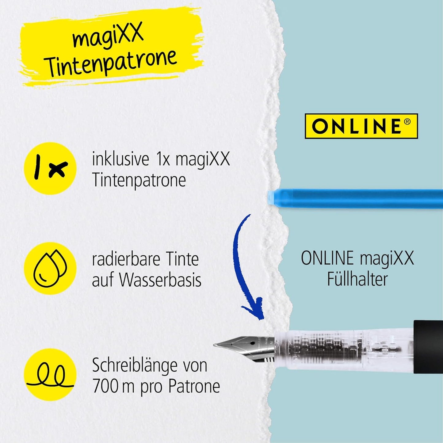 Füllhalter MagiXX Deep Ocean - Premium Schreibgerät ONLINE PEN