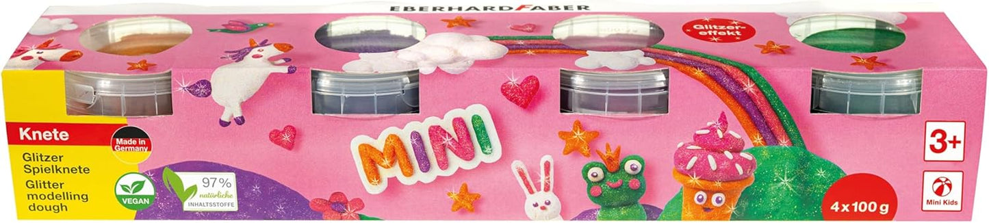 Eberhard Faber Spielknete Glitzer 4er-Set