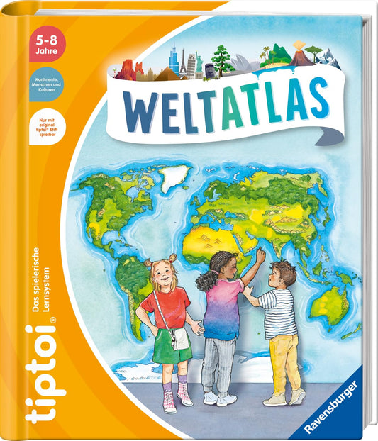 Ravensburger tiptoi Weltatlas – Kontinente entdecken ab 5