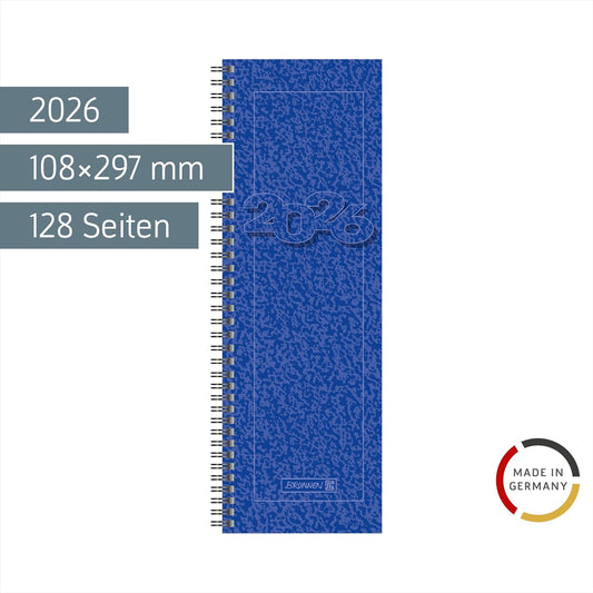 Tischkalender 2026 Modell 783 - Wire-O-Bindung blau