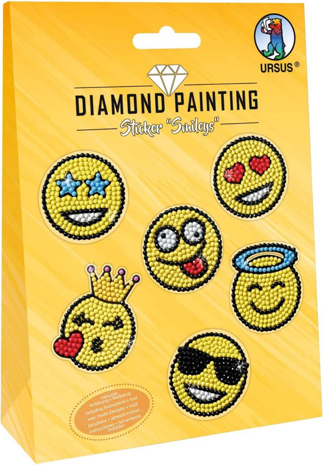 Diamond Painting Sticker Smileys - Kreatives Bastelset