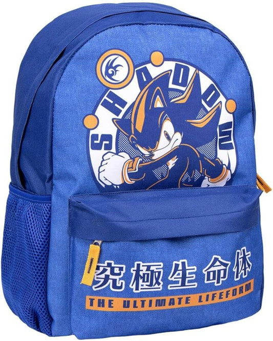 SONIC PRIME Rucksack - Offizieller Lizenz-Rucksack für Kinder mit mehreren Fächern
