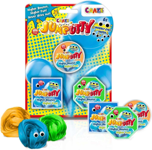 CRAZE Jumputty - Springende Hüpfknete für Kinder