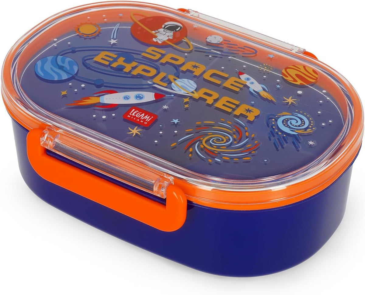 LEGAMI Snack & Go Lunchbox Space 500 ml mit Trenner