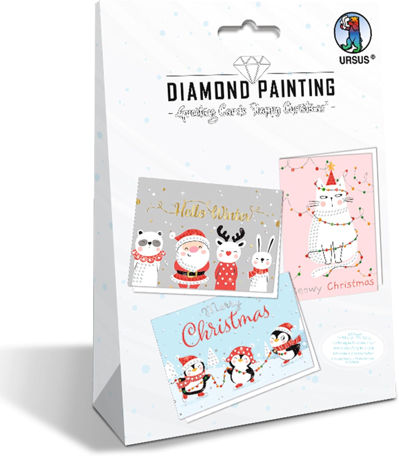 Diamond Painting Grußkarten FSC® Mix 70% - 3er Set B6