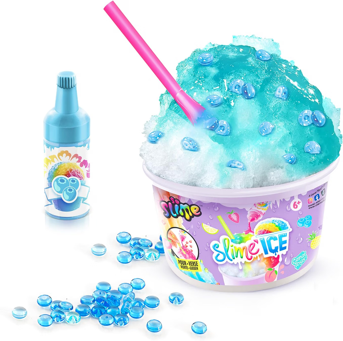 CANAL TOYS Slime im Becher – 1 von 12 Texturen zufällig