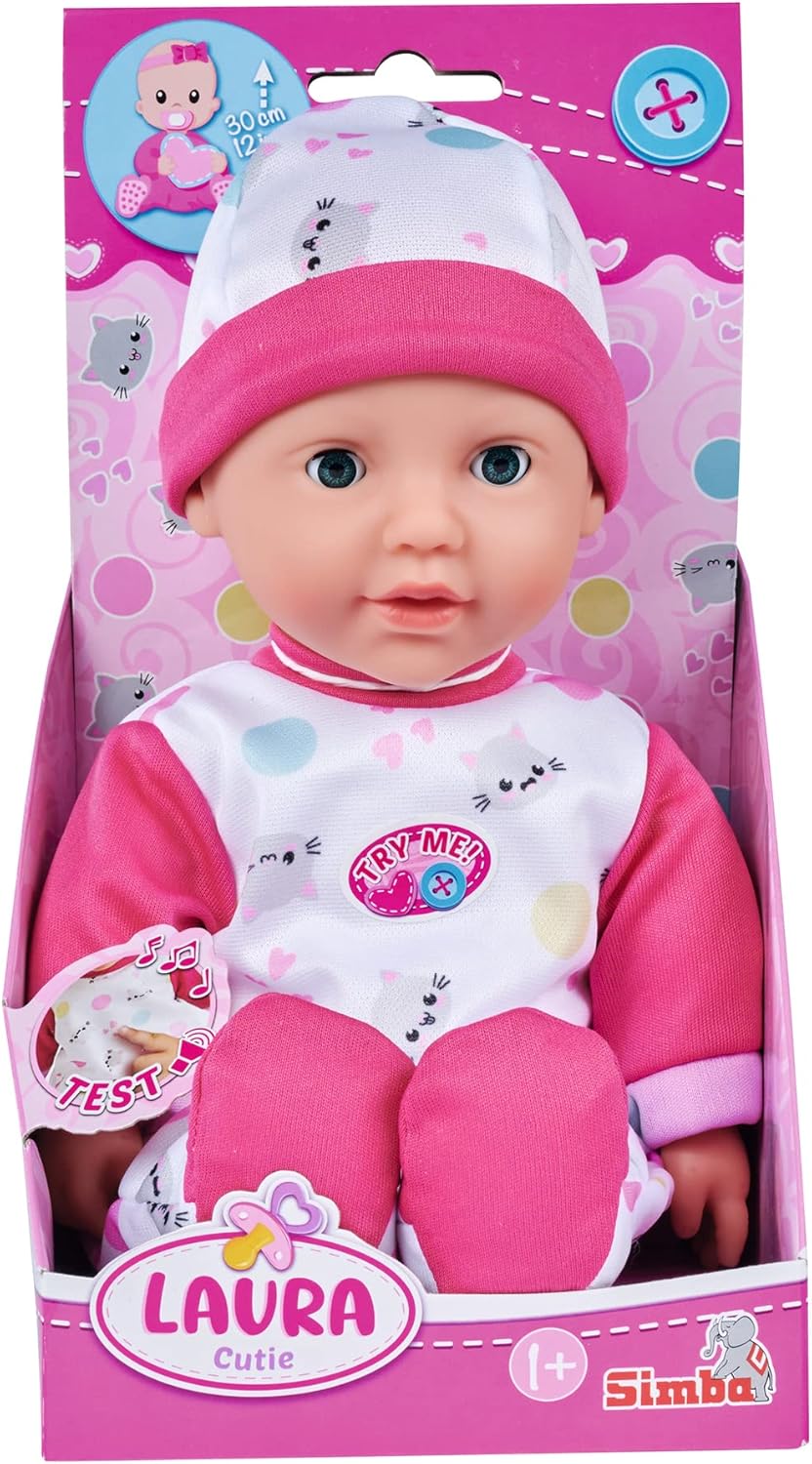 Simba Puppe Laura Cutie 30 cm 5 Sounds ab 12 Monate