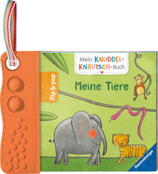 Ravensburger Knuddel-Knautsch Stoff-Beißbuch mit Pop Bubbles