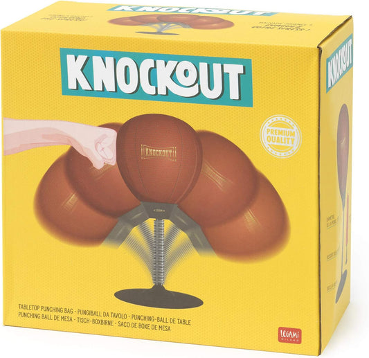 Legami Knockout Tisch-Boxbirne, Ø18 cm, mit Saugnapf