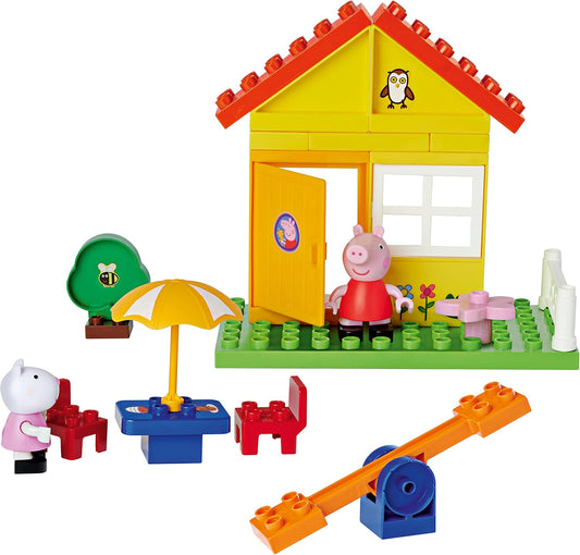 BIG Bloxx Peppa's Garden House - Großer Bauspaß für kleine Peppa Wutz Fans