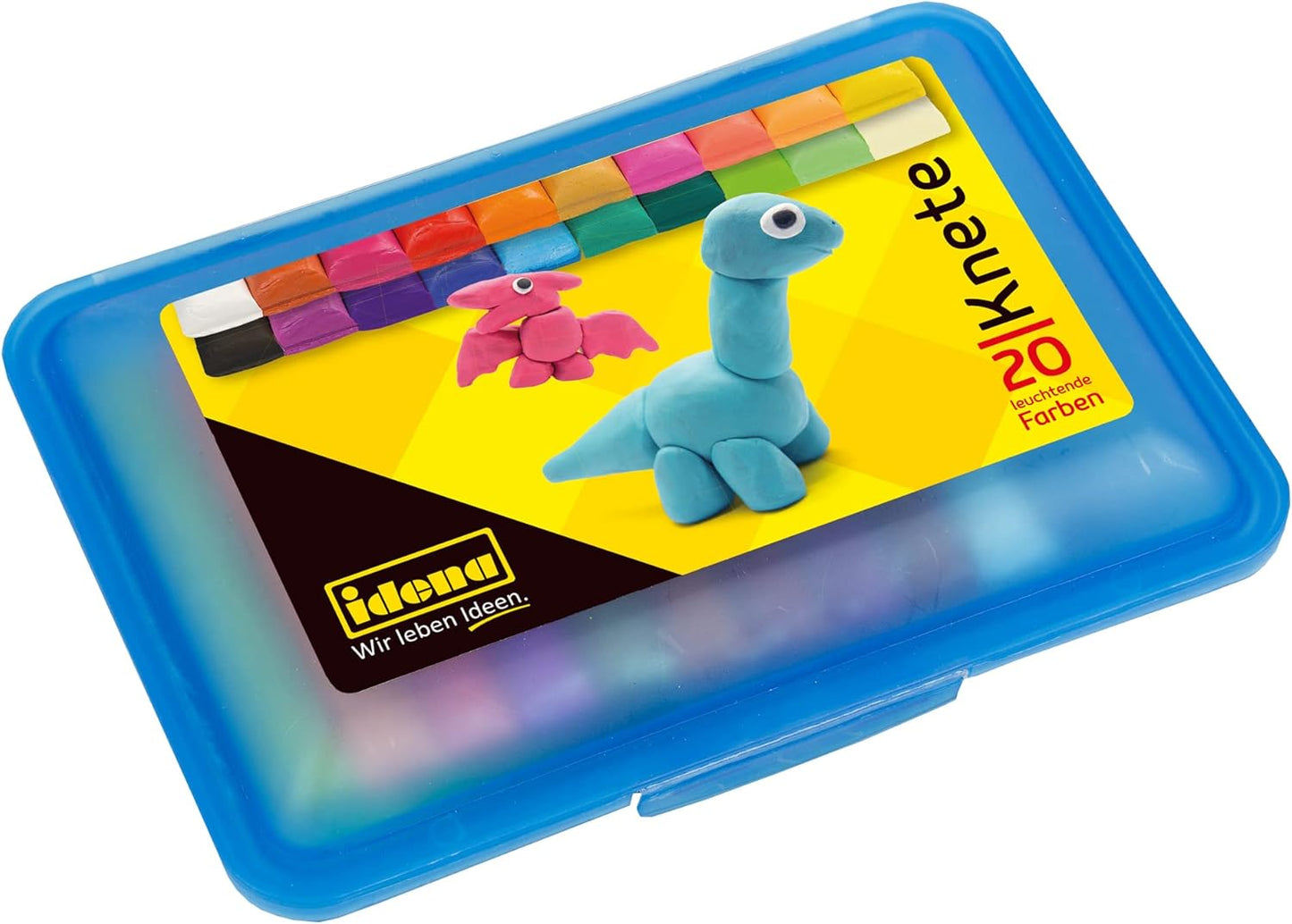 Idena Knetbox mit 20 Stangen - Kreative Knete für Kinder ab 3 Jahren
