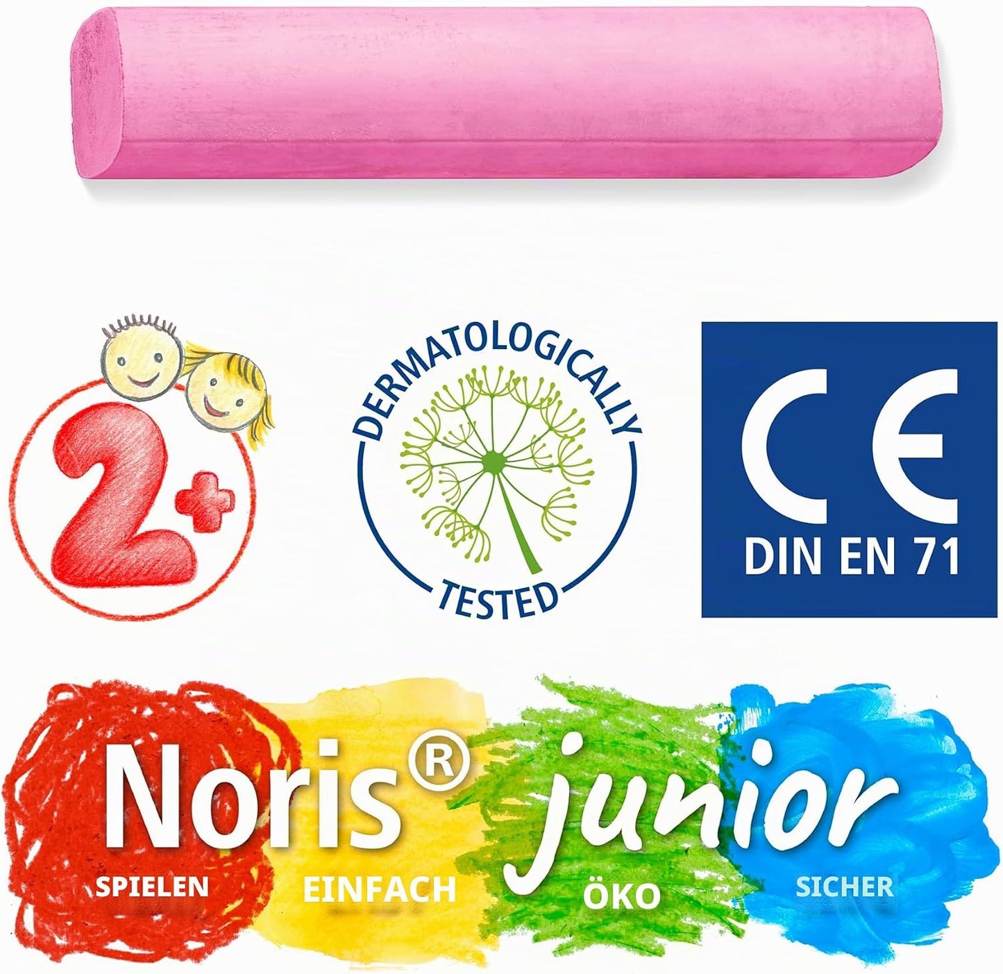 STAEDTLER Noris junior Straßenmalkreide 6er-Set farbig sortiert