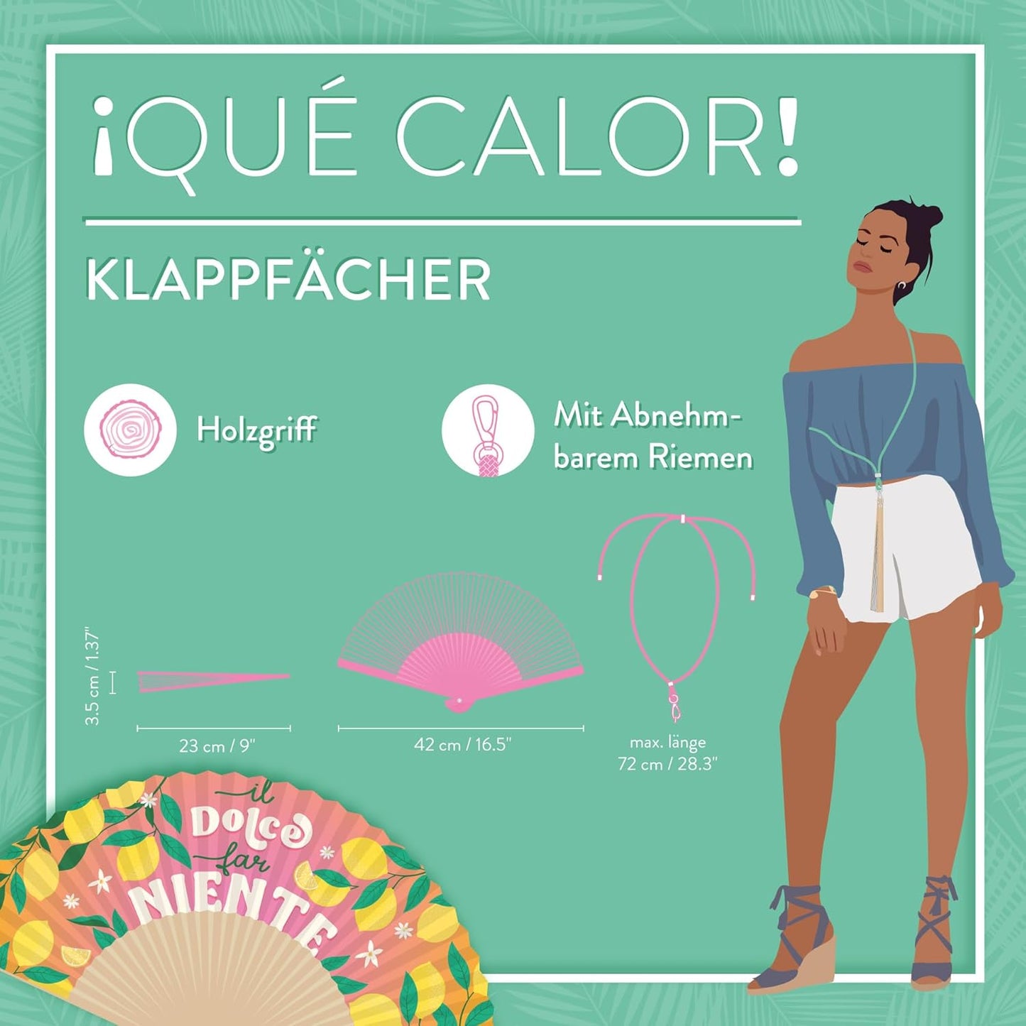 LEGAMI Klappfächer ¡Que Calor! Dolce Far Niente