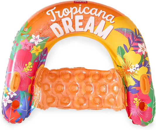 LEGAMI Pool Chair Tropicana Dream aufblasbar 110x98 cm