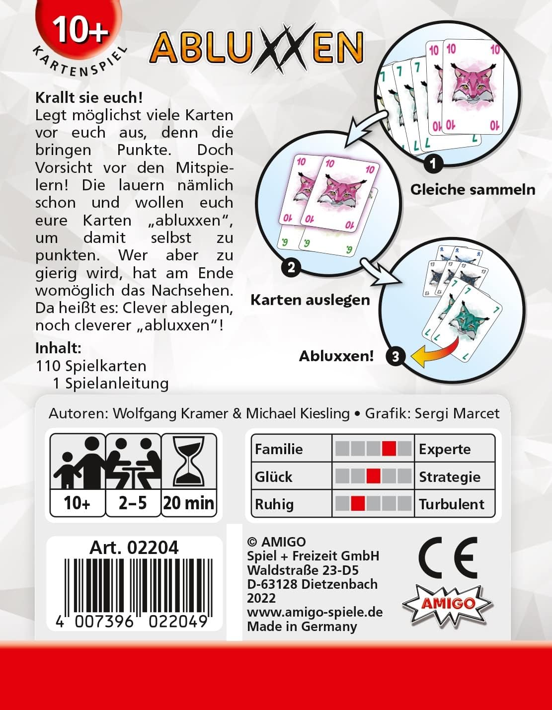 Abluxxen – AMIGO Kartenspiel Klassiker ab 10 Jahren