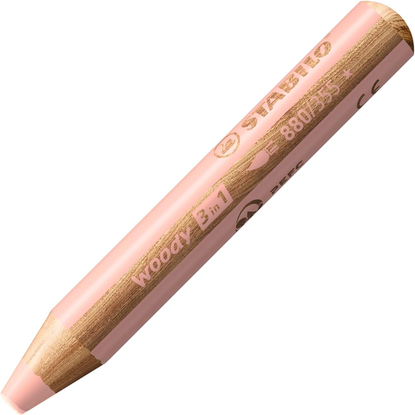 STABILO woody 3in1 Buntstift Apricot 10 cm