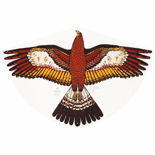 Goldadler Kinder-Drachen 92x62cm - Stabiler PE Einleiner für endlosen Flugspaß